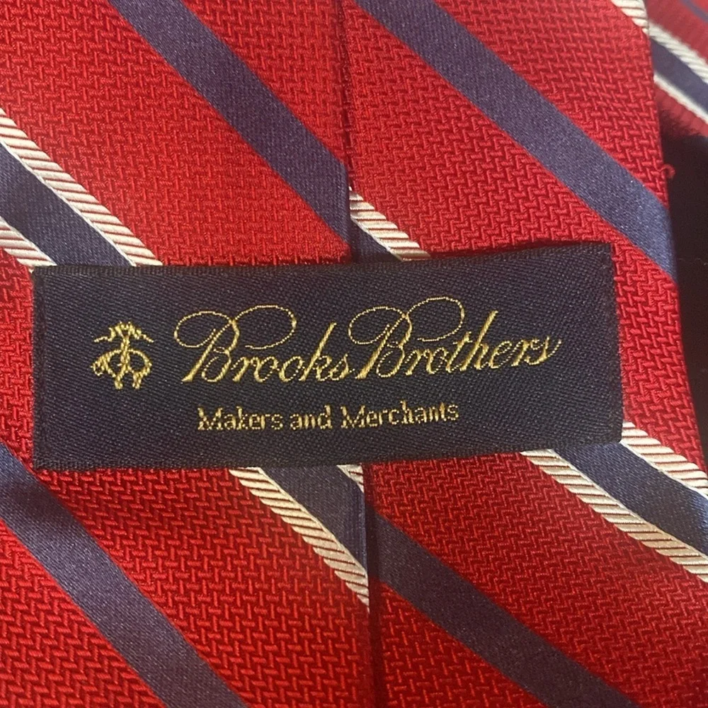 Brooks Brothers Rep Tie Red Navy Stripe